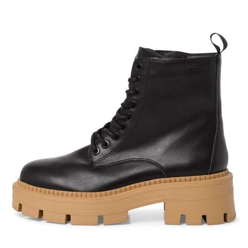 Tamaris Schnürboots Schnürstiefelette markante Sohle TOUCHit-Fußbett schwarz S22 1-1-25286-29 41 | 031 BLACK/CAMEL | 
