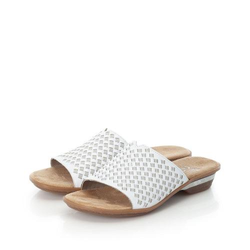 Rieker Pantolette Antistress weiß 63498-80 