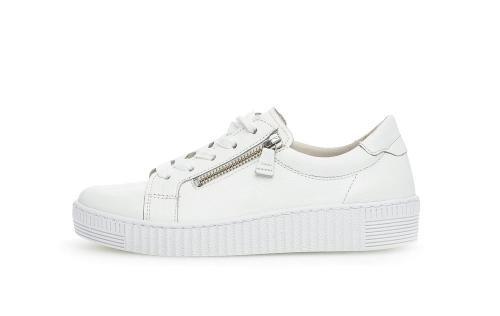 Gabor Sneaker low Leder Wechselfußbett Reißverschluss weiß S13 23.334.21 
