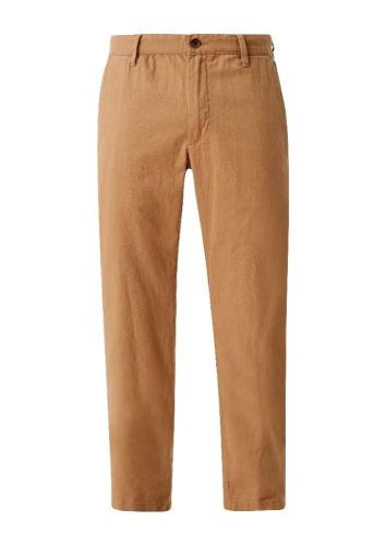 s.Oliver Herren Chino- Hose Leinenmix 5- Pocket- Form braun S12 2113857 