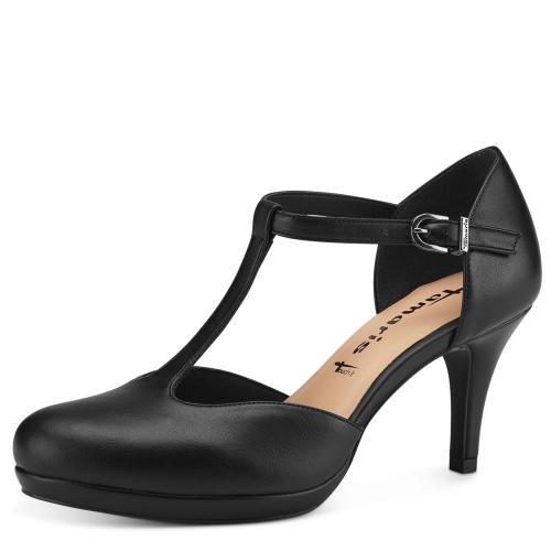 Tamaris Pumps black matt, pearl S13  1-1-24463-20 