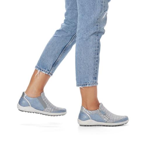 Remonte Damen Slipper eisblau S13 R1428-10 