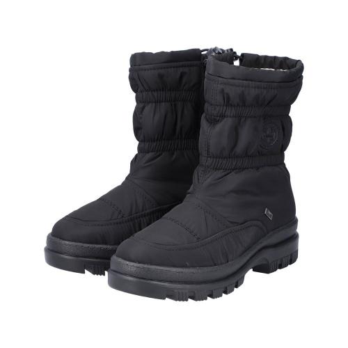 Rieker Antistress Damen Winterboots Schneeboots TEX- Membran Warmfutter schwarz S22 X9080-00 40 | schwarz/schwarz | F