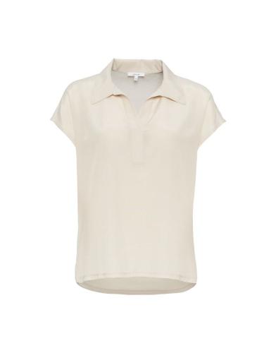 OPUS Shirt Sylvaino Blusenkragen beige grün S12  1003899206100 