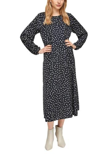 s. Oliver Kleid Midi Punkte schwarz 2056584 