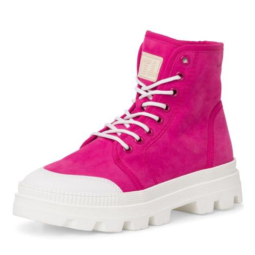 Tamaris Stiefelette Sommer- Boots TOUCHit- Fußbett derbe Sohle fuxia, white leather  S13  1-1-25406-20 
