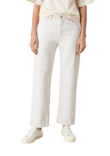 s.Oliver Jeans Karolin High Rise mit Leinenmix weiß S12  2115201 42 | 01Z8 White Deni | 