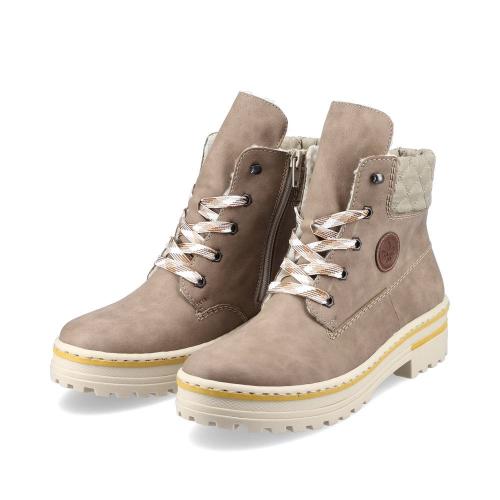 Rieker Antistress Schnürboot beige S21  Z8101-64 39 | fango/beige/mog | F