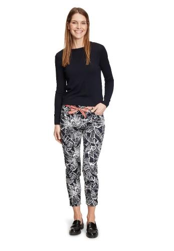 Betty Barclay Hose gemustert blau weiß S12 65322918 34 | 8813 Dark Blue/ | 