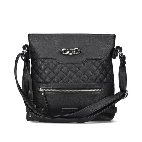 Rieker Damen Handtasche Umhängetasche Steppung schwarz S13 H1072-01 