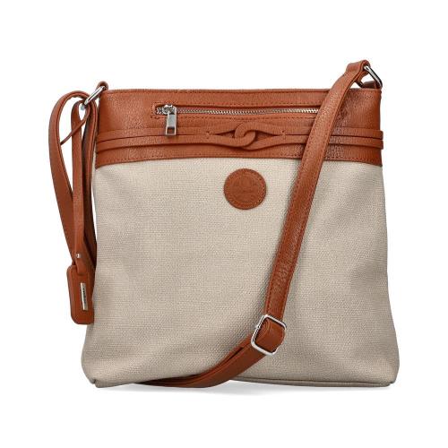 Rieker Damen Handtasche cremebeige-karamellbraun S13  H1519-62 