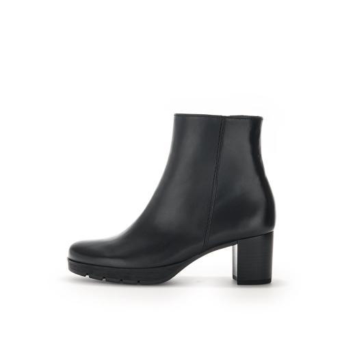 Gabor Stiefelette klassisch Leder Comfort- Mehrweite G schwarz S23  32.071.57 
