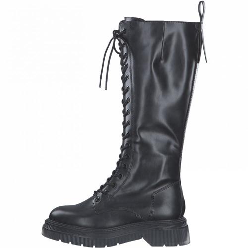 Tamaris Stiefel Schnürung Reißverschluss schwarz S21 1-1-25247-27 39 | 001 BLACK | 