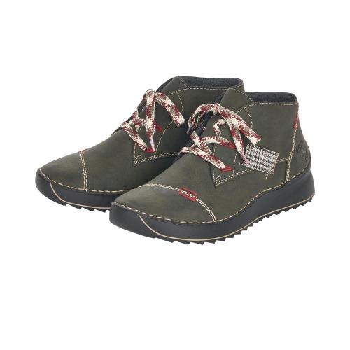 Rieker Antistress Boots Schnürschuh Schnürstiefel grün 51534-54 