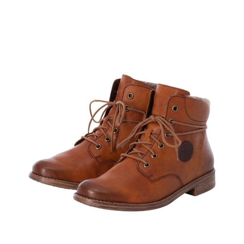 Rieker Antistress Damen Schnürboots braun S22 77423-22 37 | cayenne/wood/ka | F