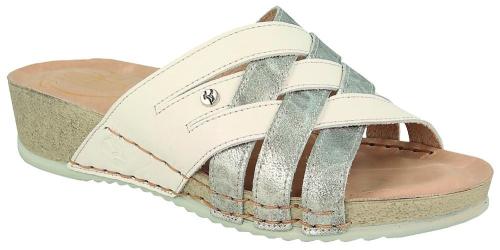 Fly Flot Hausschuh Hauspantolette grau kombi 391044 