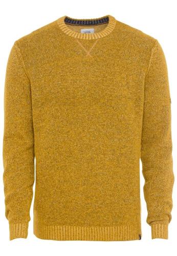 Camel Active Strickpullover Rundhals gelb S21 6K19409549 