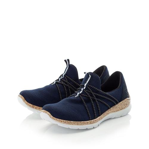 Rieker Slipper Sneaker Memosoft blau N42K1-14 
