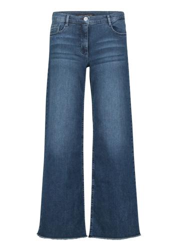 Betty Barclay Jeans Bootcut Fransensaum blau S22 66601100 