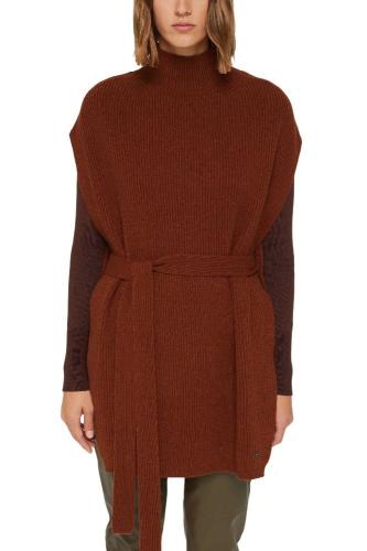 ESPRIT Poncho mit Gürtel aus responsible wool 091EA1Q312 