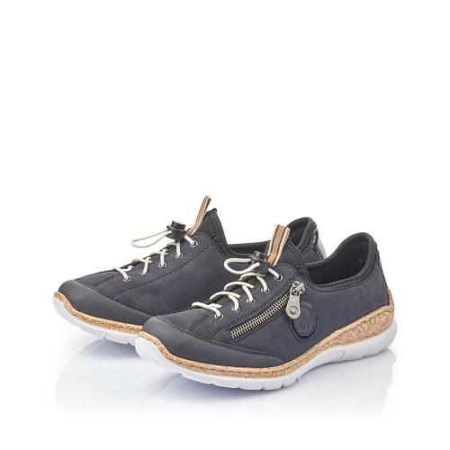Rieker Sneaker Slipper Memosoft blau N4263-14 