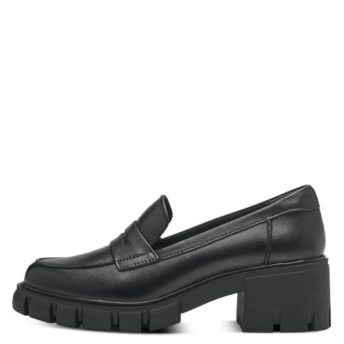 Tamaris Slipper sportive Sohle Leder TOUCHit- Fußbett schwarz S23 1-24439-41 