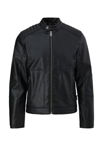 QS designed by Herren Jacke aus Lederimitat schwarz S13 2125501 