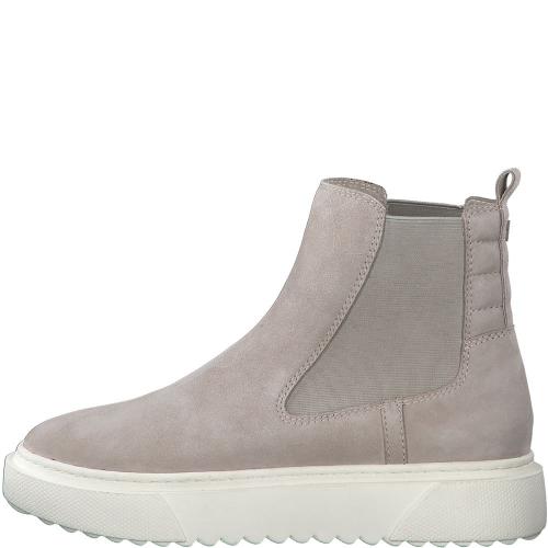 s.Oliver Damen Stiefelette Chelsea-Boots Leder beige S22  5-5-25403-39 