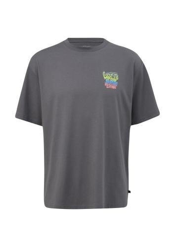 QS designed by Herren T-Shirt aus reiner Baumwolle grau 13  2131619 
