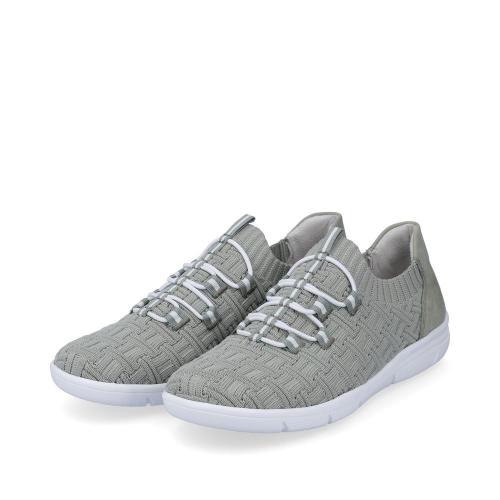 Rieker Antistress Damen Slipper Schlupfschuh Wechselfußbett Textil grün S13 L7463-52 
