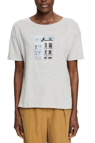 ESPRIT T-Shirt mit Fotoprint aus Bio-Baumwoll-Mix 032EE1K331 