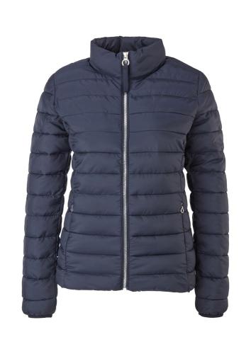 s.Oliver leichte  Damen Steppjacke Stehkragen blau schwarz S22  2116407 44 | 9999 GREY/BLACK | 