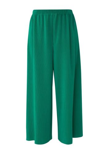 s.Oliver Regular: Culotte mit Plisséefalten grün, schwarz S13  2129625 
