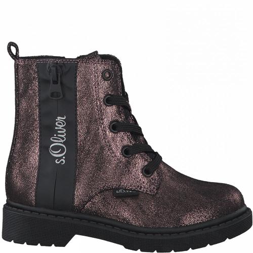s.Oliver Schnürboots braun bronze Reißverschluss Tex - Membran S21  5-5-45201-27 