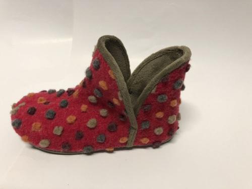 Calzamur Damen Schlupf Hausschuh Filz rot  66651000 