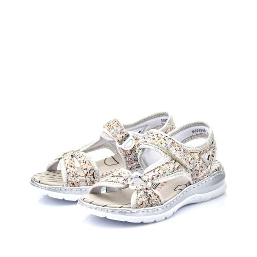 Rieker Damen Trekkingsandalen multi-beige S13  66979-90 