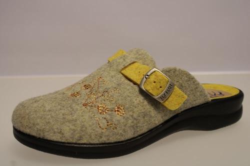 Fly Flot Hausschuh Hauspantolette gelb 863842 
