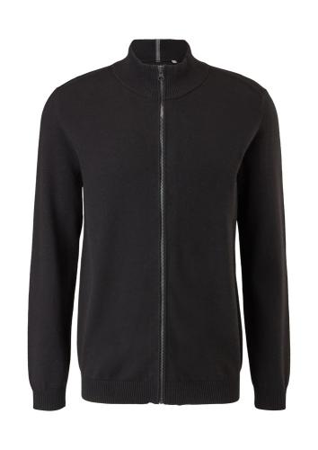s.Oliver Herren Strickjacke Wollmix Reißverschluss schwarz S12  2106562 