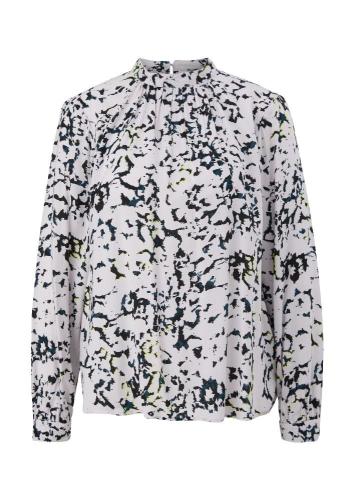 Qs designed by Viskosebluse mit Allover-Print blau S13 2119483 42 | 69A0 BLUE GREEN | 