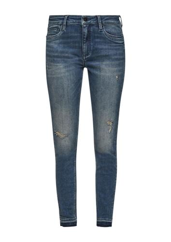 QS designed by Jeans Skinny- Leg Used- Look blau S21 2104062 40 | 57Z6 dark blue | L32