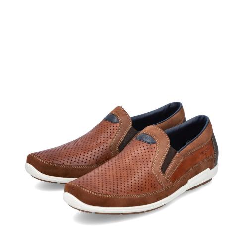 Rieker Antistress Herren Slipper Schlupfschuh Lochmuster braun S13 09055-22 