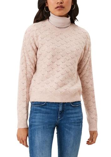 QS designed by Pullover Strick Rundhals hellrosa S21 2113656 XL | 40W0 light pink | 