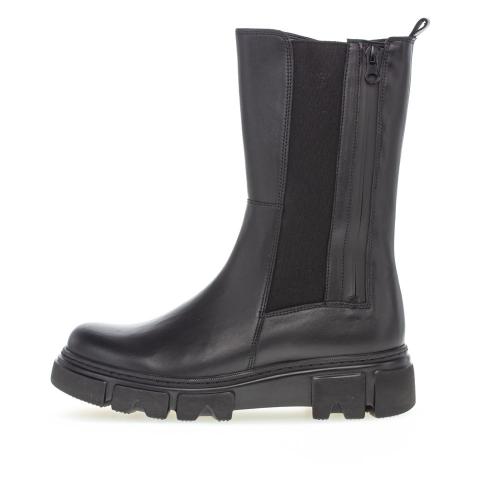 Gabor Chelsea- Boot Leder Wechselfußbett schwarz S22 91.732.27 6 | schwarz (schwar | F