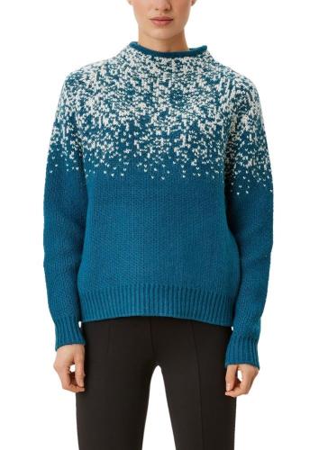 s.Oliver Strickpullover mit Glitzerdetail blau S21 2108472 