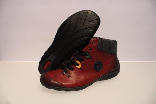 Rieker Schnürschuh  Wechselfußbett Reißverschluss L6513 