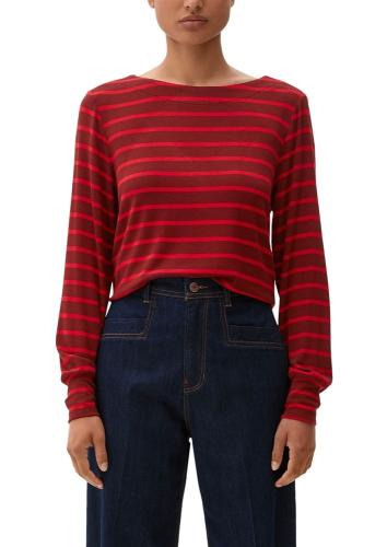 s.Oliver Streifenshirt aus Strickjersey S22 2121525 42 | 38G2 RED | 
