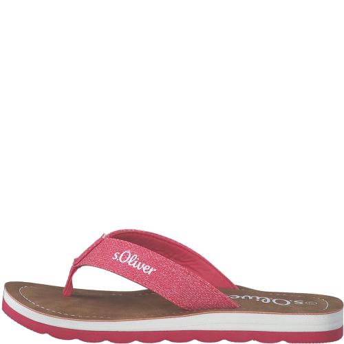 s.Oliver Damen Pantolette fuxia S13 5-5-27140-30 