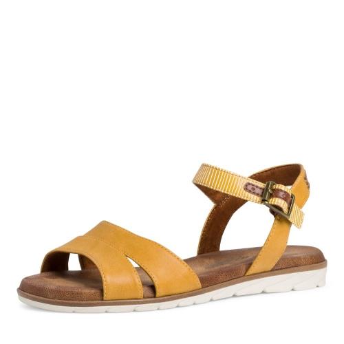 Tamaris Sandale Riemchen gelb blau 1-1-28110-26 