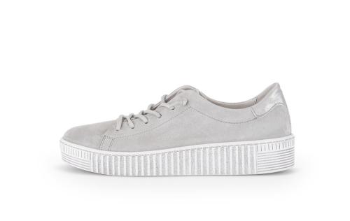 Gabor Sneaker low Rauleder Wechselfußbett grau S13  23.331.19 