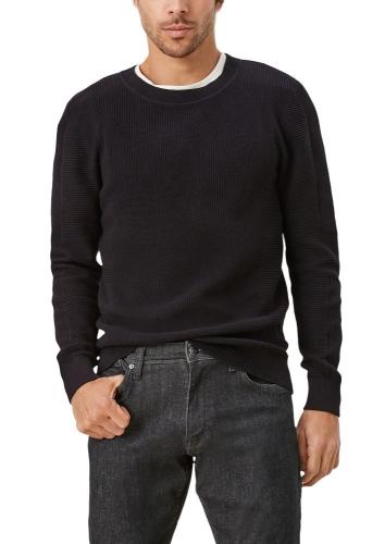 s.Oliver Pullover Strick Rippbündchen schwarz S21 2105996 XXL | 9999 black | 